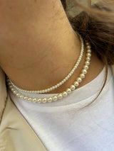 CHOKER PERLE DA 6MM E DA 4MM