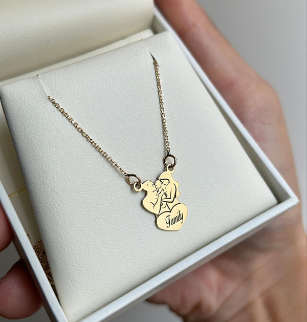 COLLANA FAMILY IN ORO 18KT