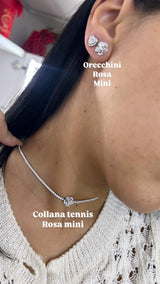 COLLANA TENNIS ROSA MINI