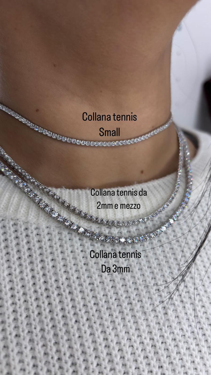 COLLANA TENNIS DA 2MM E MEZZO