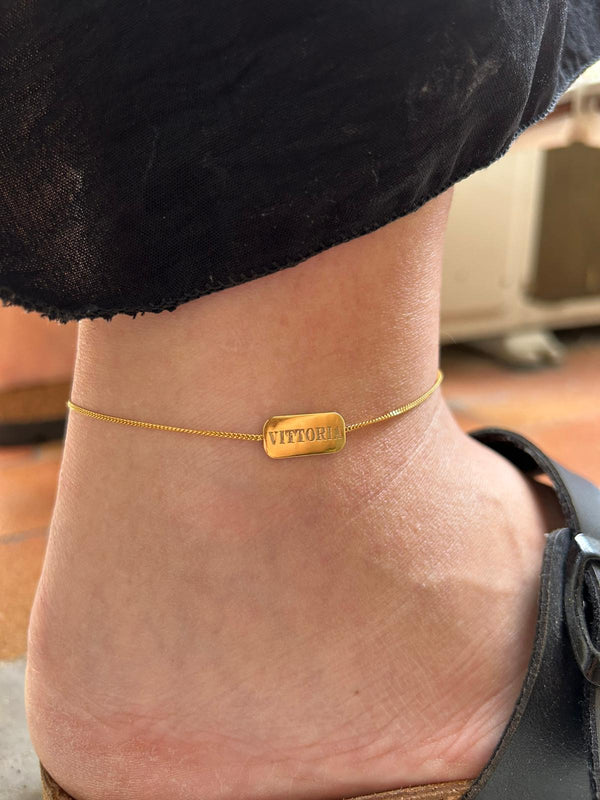 CAVIGLIERA TARGHETTA PERSONALIZZATA