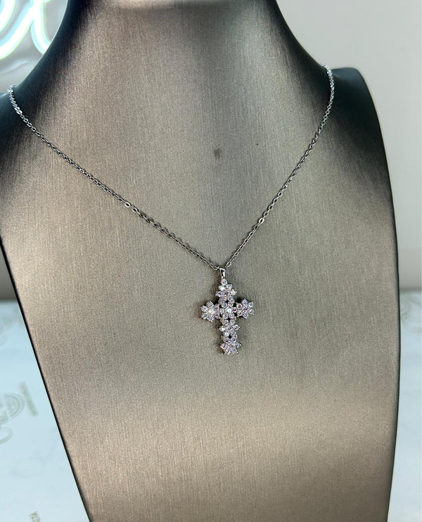 COLLANA CROCE FIORI