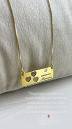 COLLANA TARGHETTA AMORE INCISO