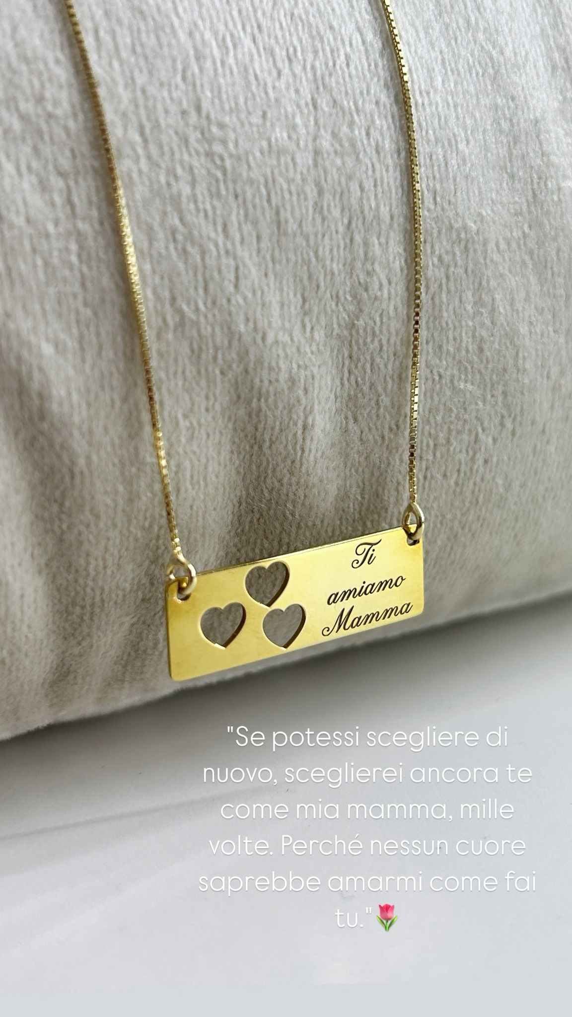COLLANA TARGHETTA AMORE INCISO