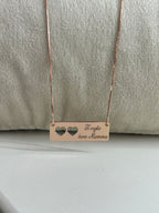 COLLANA TARGHETTA AMORE INCISO