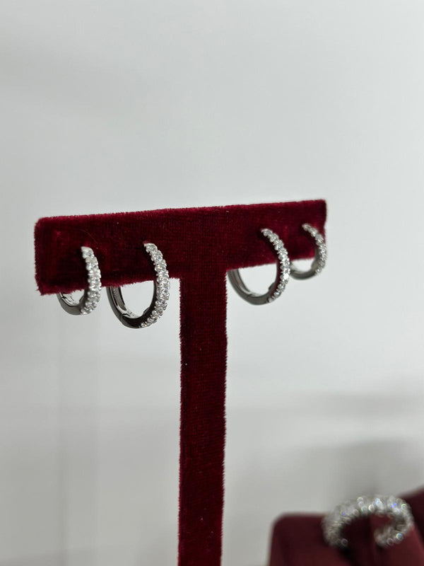 ORECCHINI CERCHIETTI PAVE'
