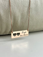 COLLANA TARGHETTA AMORE INCISO