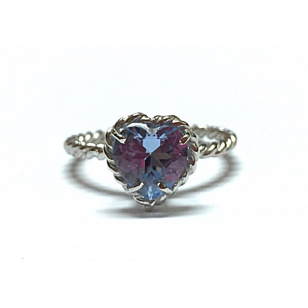 ANELLO CON CUORE AZZURRO