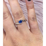 VALENTINO MODEL RING WITH BLUE HEART STONE