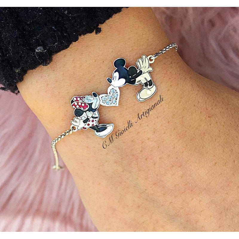 BRACCIALE CON MINNIE E TOPOLINO