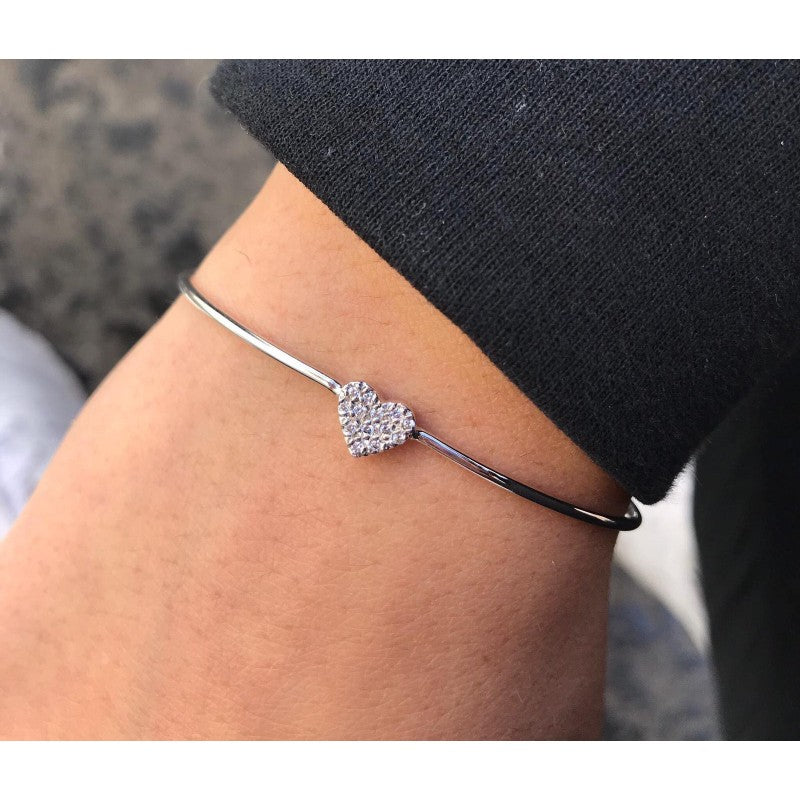 BRACCIALE RIGIDO CON CUORE