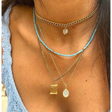 COLLANA CHOKER CON CUORE PENDENTE