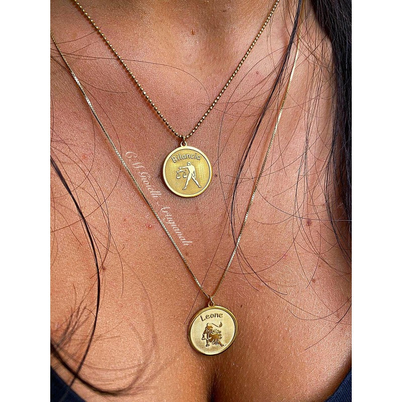 COLLANA CON MEDAGLIA SEGNO ZODIACALE