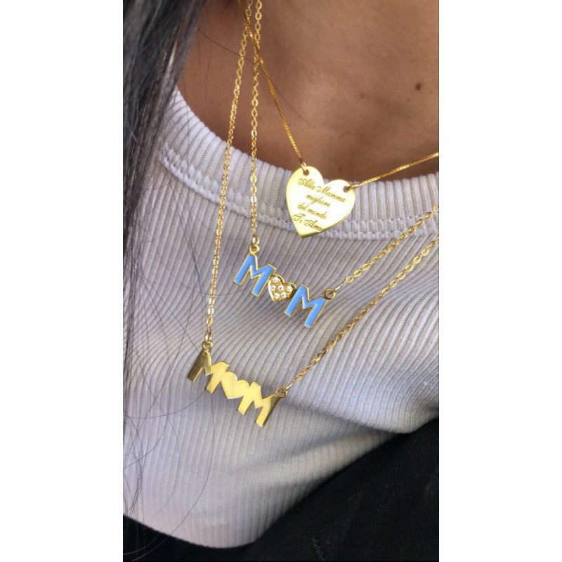 MOM HEART NECKLACE 